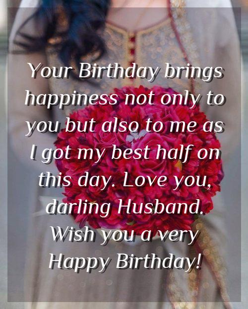 my dear husband birthday wishes